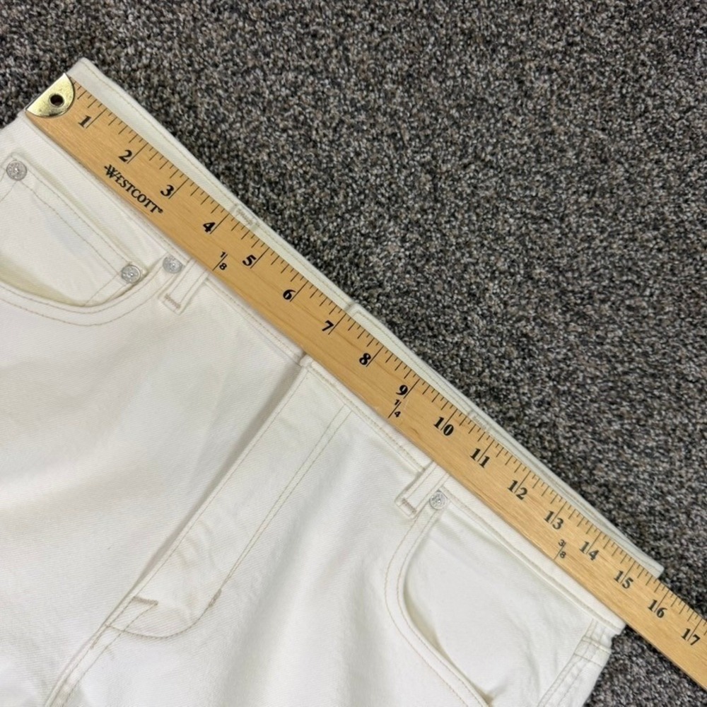 AYR The Secret Sauce Wide Leg Jeans Off White Cream High Rise Size 30S USA Made - Picture 9 of 13